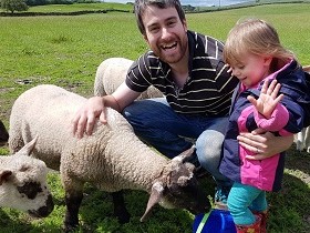 Feeding pet lambs